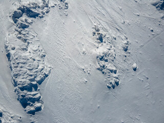 Aerial view of Vitosha Mountain near Cherni Vrah peak, Bulgaria