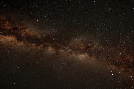 Stunning image of the Milky Way shining brightly in the night sky. Perfect for astronomy enthusiasts