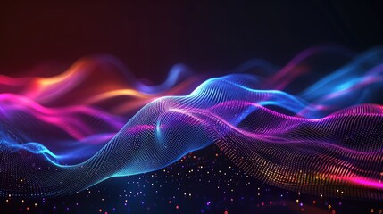 abstract background with particles. 3D rendering