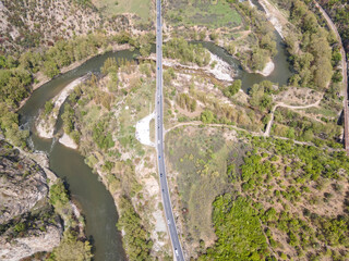 Struma River passing through the Kresna Gorge, Bulgaria - 756762681