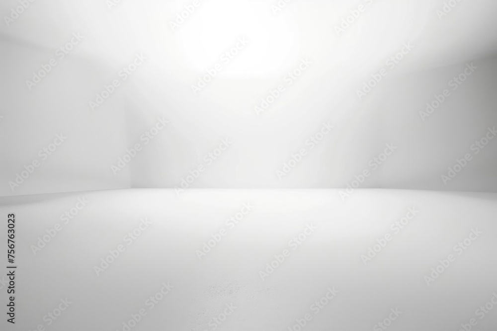 Aufkleber simple empty room with white walls and floor. suitable for interior design concepts