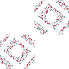 Abstract geometric tablecloth pattern. Watercolor colorful circles