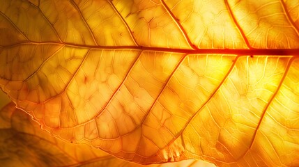 Abstract backlit leaf background

