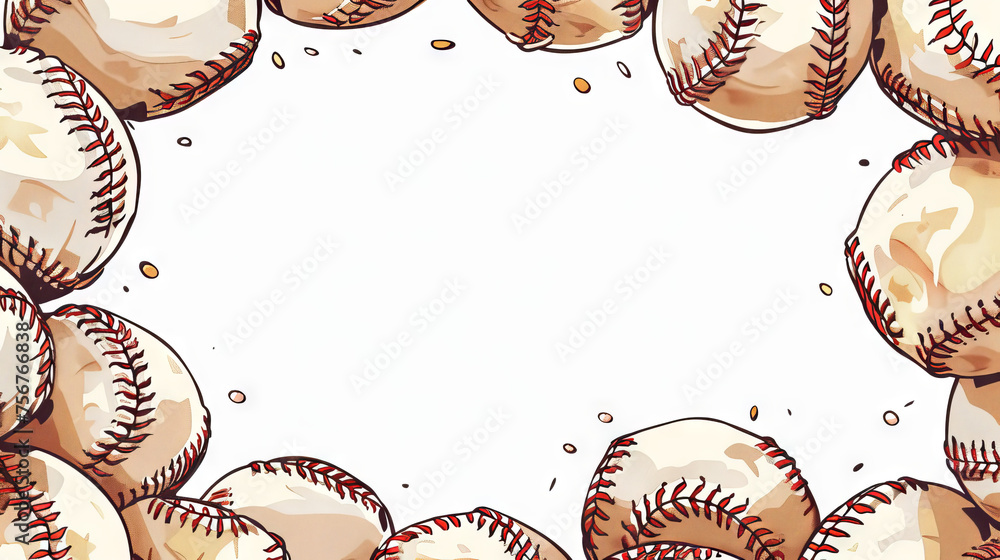 Wall mural baseball background graphics