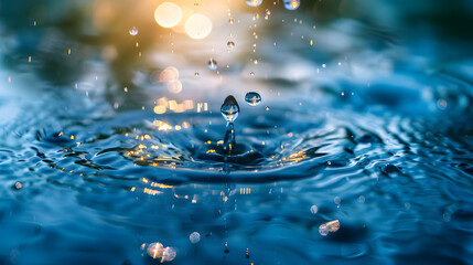 Water droplets, a zen background, meditational wallpaper