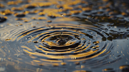 Fototapeta na wymiar Water droplets, a zen background, meditational wallpaper