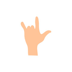 Female hand gesture. vector illustration