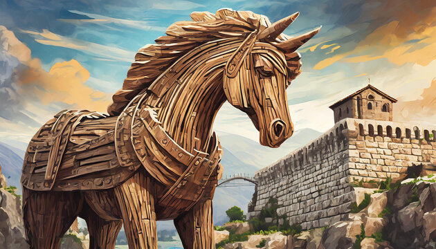 beautiful mythical places &ndash; Trojan horse