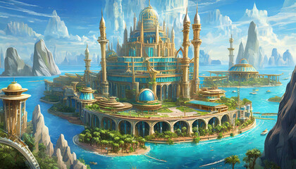 beautiful mythical places – Atlantis before doom