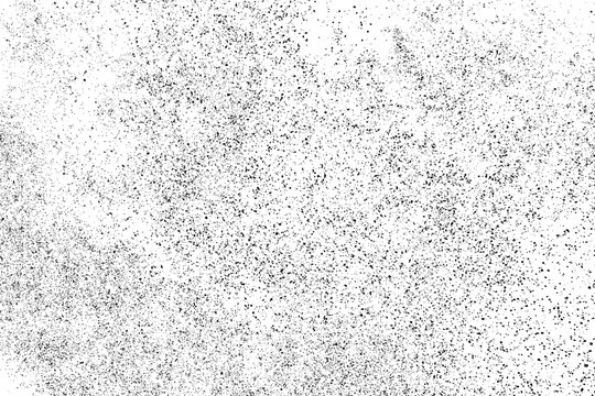 Naklejki Black texture on white. Worn effect backdrop. Old paper overlay. Grunge background. Abstract pattern. Vector illustration, eps 10  