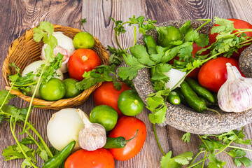 Vegetables necessary to prepare a very good sauce and accompany Mexican meals