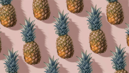 Vector Pineapple Illustration in Sleek Flat Design: Vibrant, Modern, and Engaging Artwork