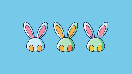 Whimsical Easter Bunny Tails Delightful Vector Art for Your Spring Creations