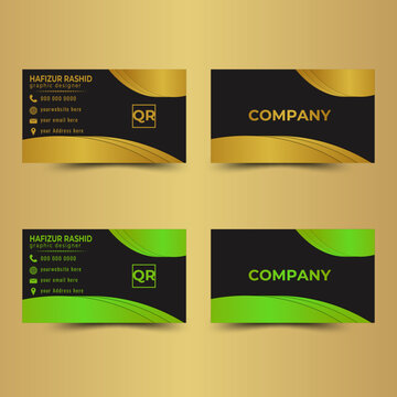 Elegant and Organic Business Card Layout