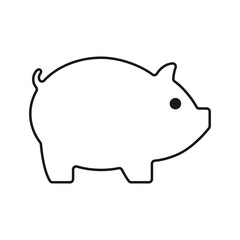 Pig icon. Vector illustration