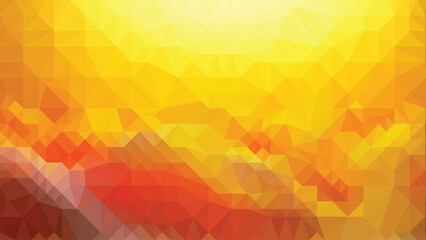 Low poly abstract colorful background with yellow color, trendy, geometric, cyber polygonal wallpaper