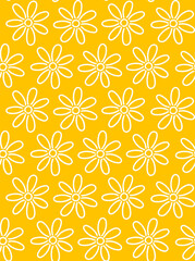Flower Background, Daisy Texture, Daisy Wallpaper, Seamless Pattern, Floral Pattern, Flower Pattern, Daisy Pattern, Vector Illustration, Wedding Background, Nursery Wallpaper, Vector Illustration