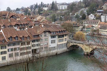 Fototapeta na wymiar Bern city in the winter 