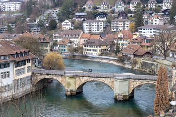 Fototapeta na wymiar Bern city in the winter 