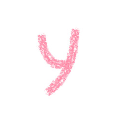 Alphabet Letters Drawn with Crayons