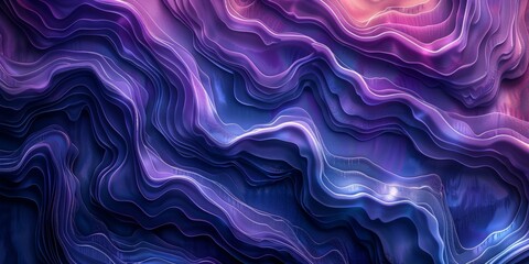 A purple and blue wave pattern with a lot of detail - stock background.