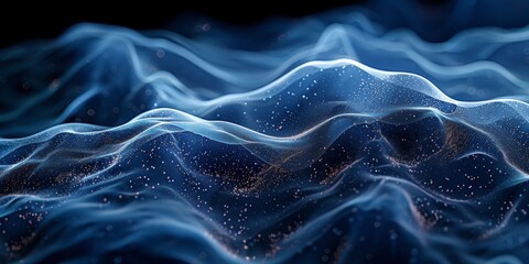 The image is a computer generated image of a blue ocean with waves - stock background.