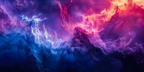 Abstract, 3D Background, Wallpaper, Pink and Violet, Light,  Digital background, Light, Glowing, Clouds, Smoke, backdrop - obrazy, fototapety, plakaty