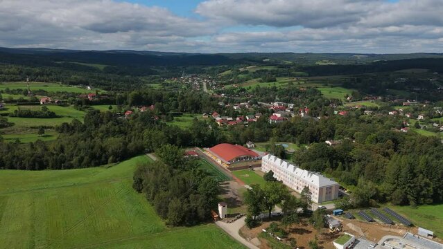 Beautiful Landscape Bircza Aerial View Poland