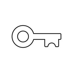 Retro key icon. Vector illustration