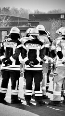 firefighters, hoerstel, germany, nrw, emergency