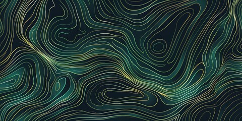 A green and yellow abstract design with a lot of lines - stock background.