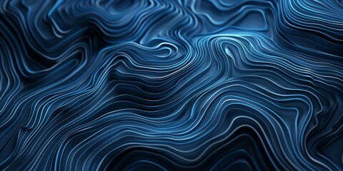 A blue wave with a lot of lines - stock background.