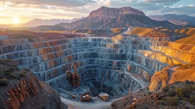 a large open pit