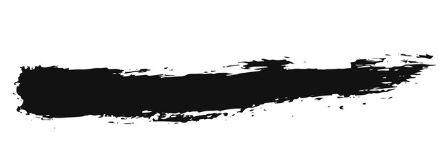 black staine brush, grunge banner, hand drawn splash. Grunge badge brush, hand drawn black