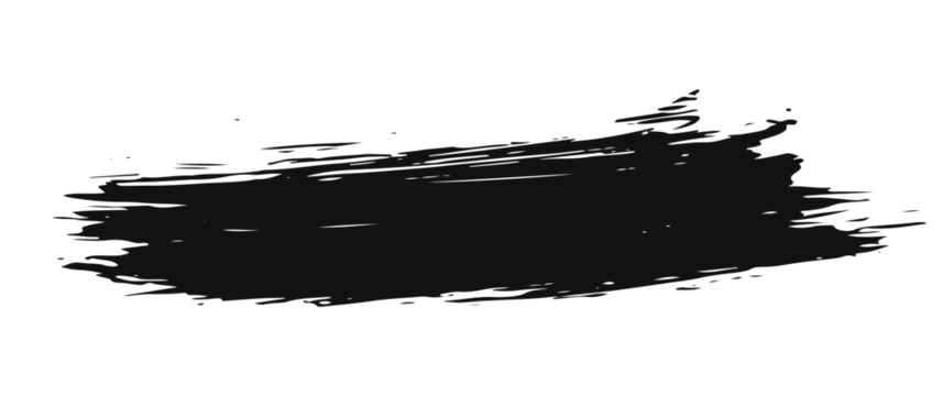 black staine brush, grunge banner, hand drawn splash. Grunge badge brush, hand drawn black