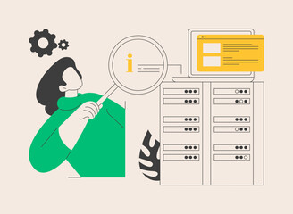 Management information system abstract concept vector illustration. © Visual Generation