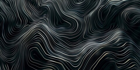 Fototapeta premium A black and white image of a wave with a lot of lines - stock background.