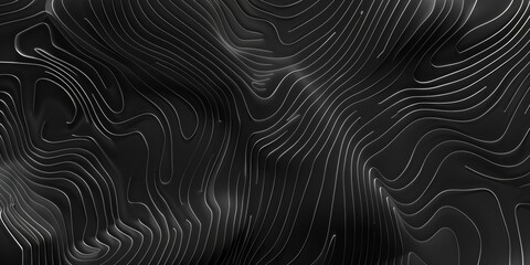 A black and white image of a wave with a lot of white lines - stock background.