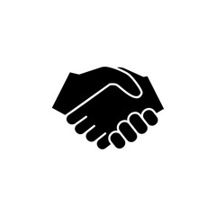 Business handshake icon vector isolated on white background. Handshake icon vector. contract agreement. Trust icon vector. Deal. Done. partnership icon