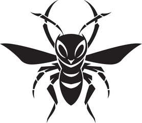 Unleash the Swarm: Hornet Mascot Vector Design Unveiled Iconic Sting: Hornet Mascot Black Logo Icon
