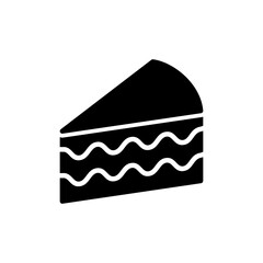 Cake icon vector isolated on white background. Cake vector. Birthday cake icon