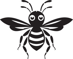 Unveil the Fury: Hornet Mascot Vector Icon Unveiled Dynamic Flight: Hornet Mascot Black Logo Design