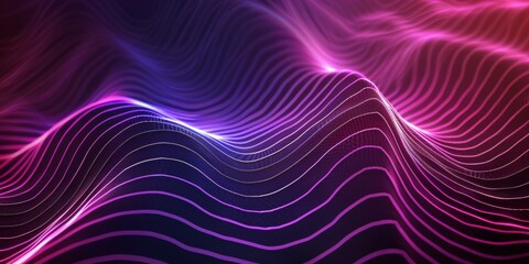 A purple and blue wave with a purple and blue background - stock background.
