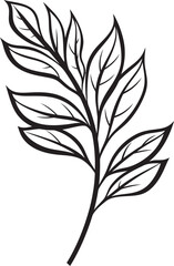 Exotic Foliage Elegance: Onekine Tropical Plant Leaves Vector Black Logo Tropical Opulence: Onekine Exotic Plant Leaves Icon Design