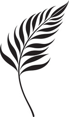 Botanical Bliss: Onekine Exotic Plant Black Logo Vibrant Flora Essence: Onekine Tropical Leaves Vector Design