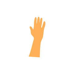 Hand gesture. Hand with counting gestures, forefinger sign. Open arm showing signal and handshake, interactive communication