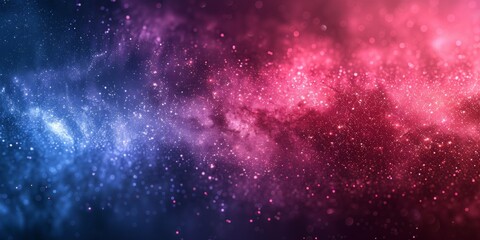 Fototapeta premium A colorful galaxy with blue and red swirls - stock background.