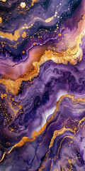 Texture of golden, and purple of ink abstract texture. Abstract background