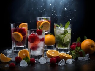 Nutritional Healthy Fruits Beautiful Background
