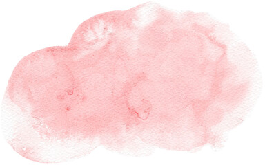 abstract pink shape watercolor, watercolor pink blob © wulano